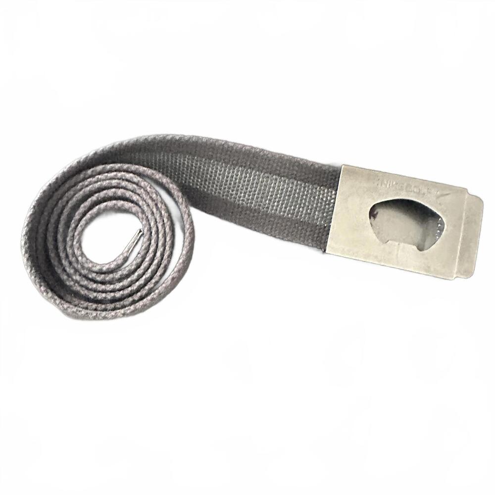 Nike Golf Black/Grey Webbing Belt with Metal Buckle - Size 39''